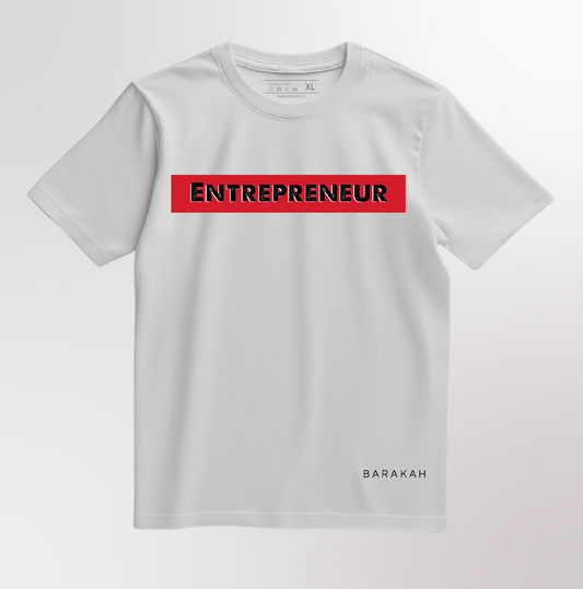T-SHIRT REGULAR FIT - ENTREPRENEUR WHITE